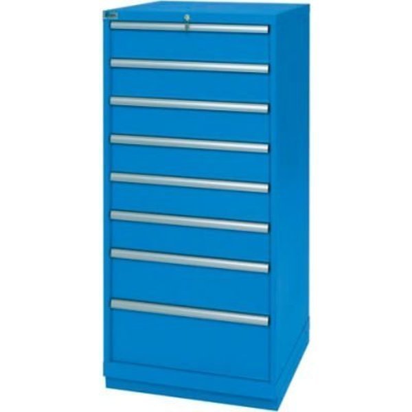 ListaÂ 8 Drawer Standard Width Cabinet - Bright Blue, Individual Lock, Lista International, Mfr#: XSSC1350-0803BBRG